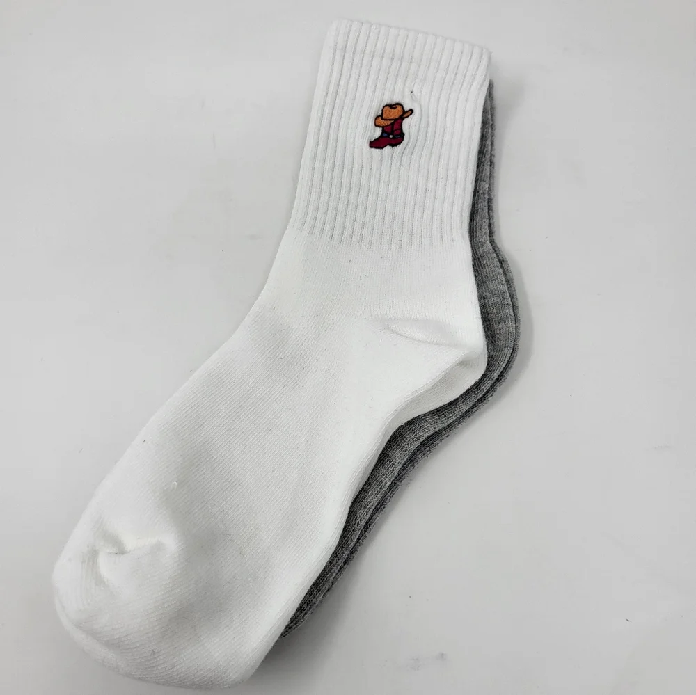 Lucky Brand Women 2 Pack‎ Embroidered Cowboy Socks New